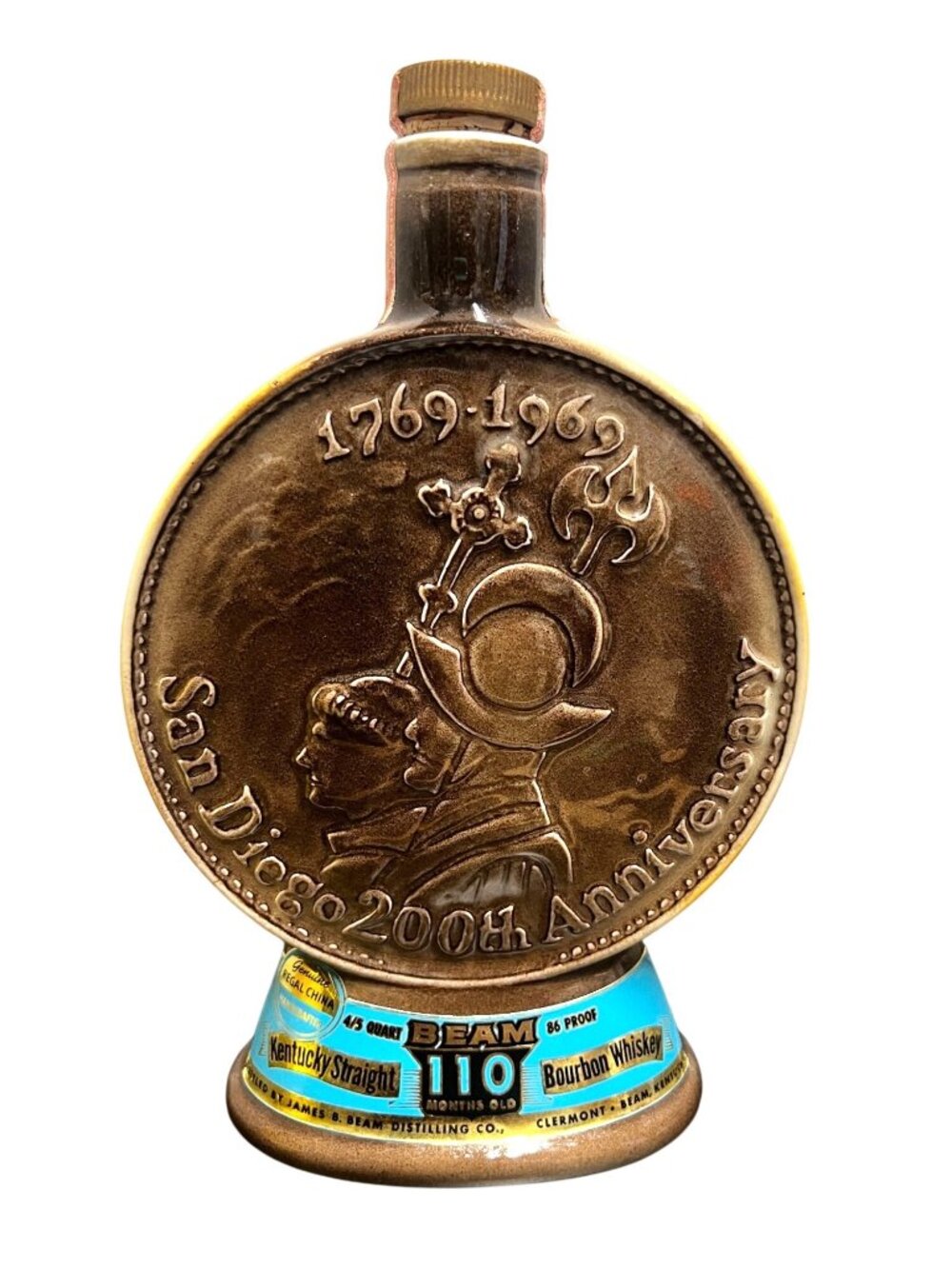 Vintage Jim Beam Whiskey (EMPTY) Decanter anniversary edition barware collectibl